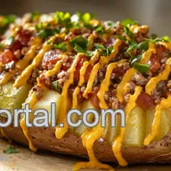 Ultimate Loaded baked spud recipe: Comfort Food Bliss!