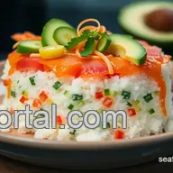 Easy & Colorful Sushi Cake: A Creative Twist on a Classic