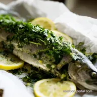 Whole Trout en Papillote Easiest Lemon Herb Recipe