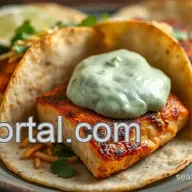 Delicious Zesty Grilled Salmon Tacos with Creamy Cilantro Lime Sauce