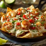 Zesty Lime Shrimp Nachos with Silky Homemade Queso