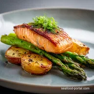 Side Dishes for Salmon: Crispy Potato Asparagus