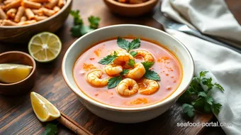 Cook Spicy Shrimp Soup with Lemon & Lime