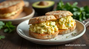 Make Creamy Avocado Egg Salad Sandwiches