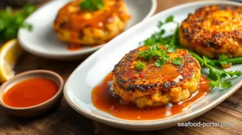 Pan-Fried Salmon Cakes with Tangy Sauce