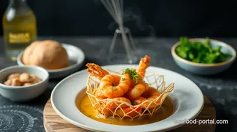 Fry Prawns in Delicious Egg Nets