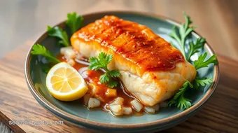 Fry Salmon with Aromatic Pandan Sauce recipe card