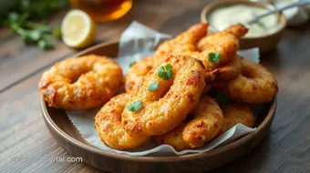 Fry Veg Bread Prawns - Crispy Snack