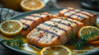 Grilled Salmon Collar with Citrus Herb Marinade: A Flavorful Delight recipe card