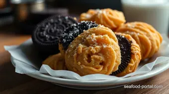 Heavenly Fried Oreos: A Sweet Taste of Fairground Magic recipe card