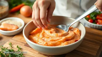 Mixing Fresh Salmon Spread in 5 Minutes