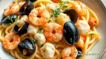 olive garden seafood alfredo: How 5 Expert Secrets Create a Heavenly Seafood Pasta recipe card