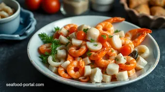 How to Make the Best Refreshing Mixed Seafood Salad! recipe card