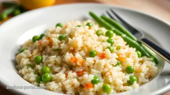 Satisfying Risotto with Arborio Rice & Veggies recipe card