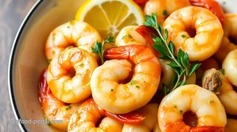 Sautéed Garlic Butter Shrimp with Lemon