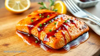 Sautéed Salmon with Honey Soy Glaze recipe card