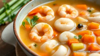 Savoring Light Seafood Soup in 35 Minutes