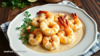 Sautéed King Prawns in Creamy Coconut Sauce