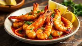 Sautéed King Prawns with Spicy Lemongrass