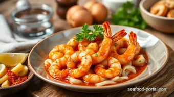 Sautéed Prawns with Spicy Garlic Sauce