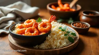 Sauteed Prawns with Spicy Basmati Rice