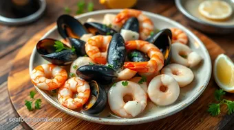 Steam Seafood Medley with Creamy Flavor