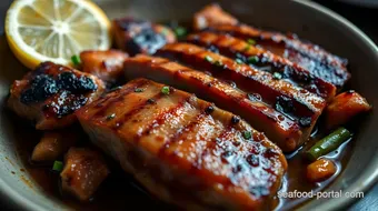 Zesty BBQ Tuna Steak Marinade: A Grilled Delight You'll Love recipe card