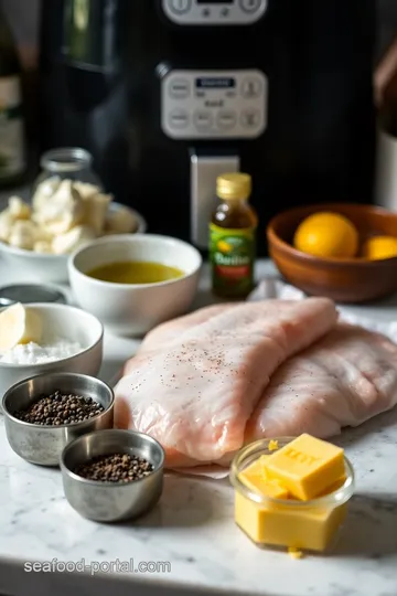 Air Fryer Chilean Sea Bass with Lemon Herb Butter ingredients