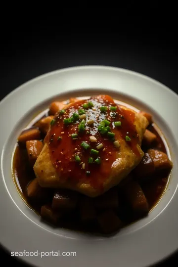 Asian-Inspired Chilean Sea Bass with Soy-Ginger Glaze presentation