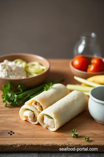 Delicious Fish and Veggie Pastry Rolls ingredients