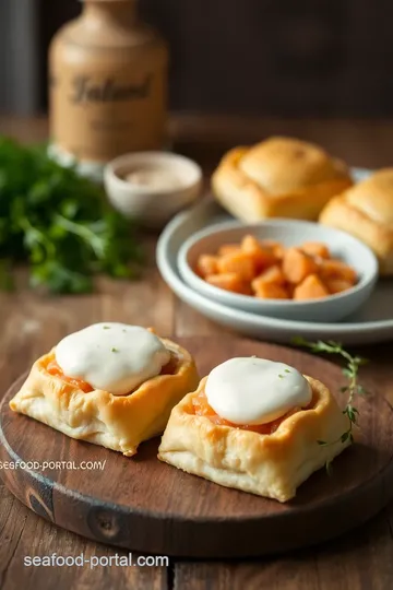 Savory Salmon Puff Pastry Recipe presentation