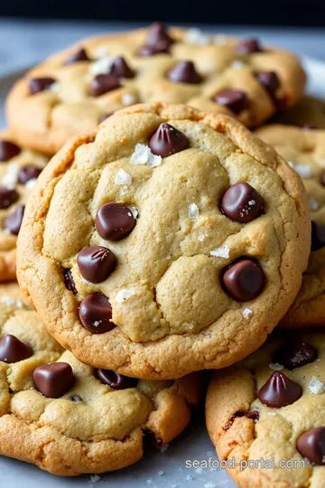 Sea Salt Chocolate Chip Cookies presentation