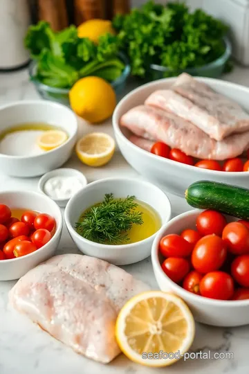 Baked Sea Trout with Zesty Vegetables ingredients