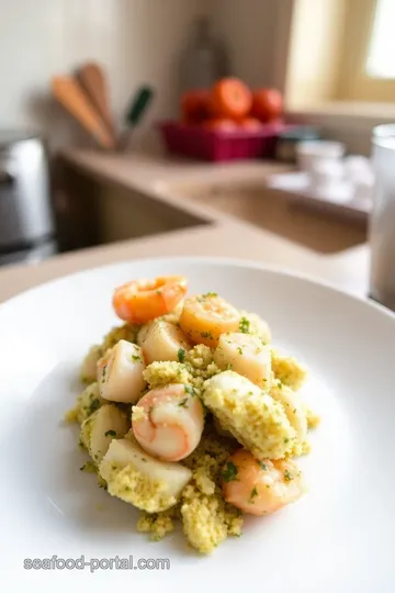 Seafood Bake with Herb Crust steps