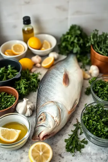 Herb-Crusted Whole Sea Bass ingredients