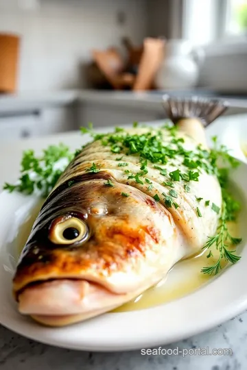 Herb-Crusted Whole Sea Bass steps