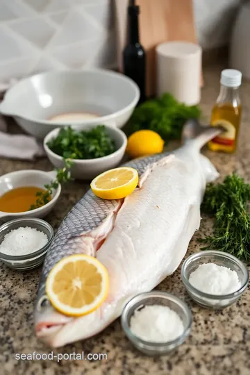 Bake Whole Sea Bass with Zesty Herb Crust ingredients