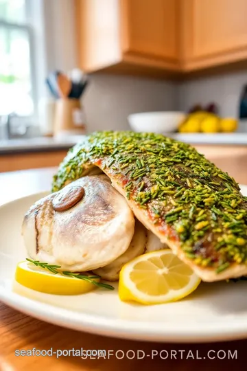 Bake Whole Sea Bass with Zesty Herb Crust steps