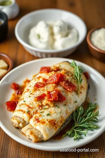 Baked Fish with Bacon and Parmesan Crust steps