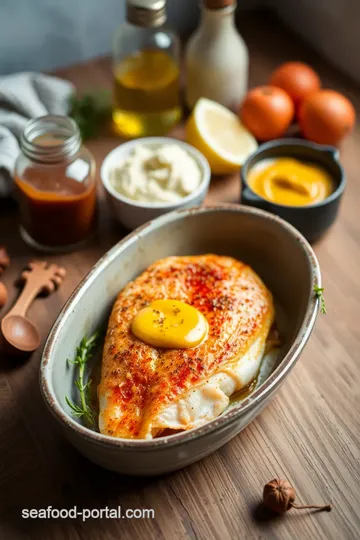 Baked Fish with Dijon Mustard and Creole Seasoning ingredients