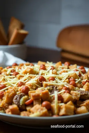 Baked Reuben Casserole presentation