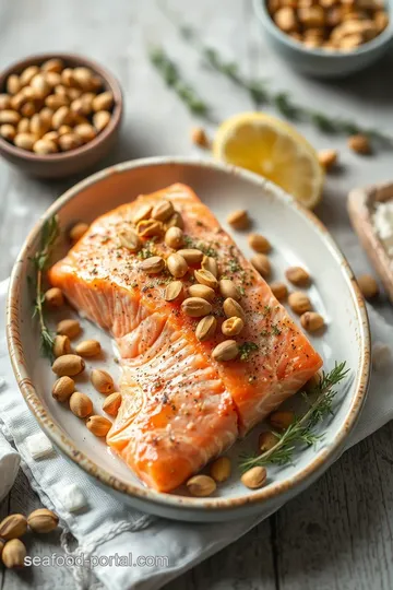 Baked Salmon with Crunchy Pistachios ingredients