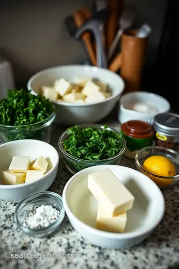 Baked Walleye with Herb Butter Crust ingredients