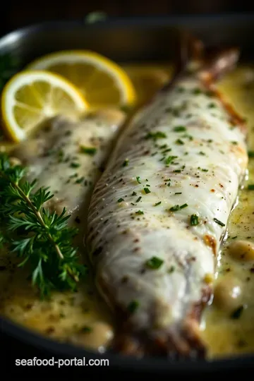 Baked Walleye with Herb Butter Crust presentation