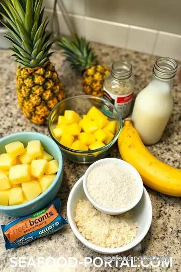 Pineapple Sea Moss Smoothie Bowl ingredients