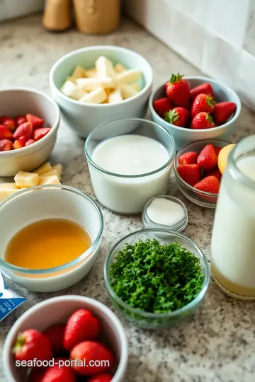 Strawberry Sea Moss Smoothie Bowl ingredients