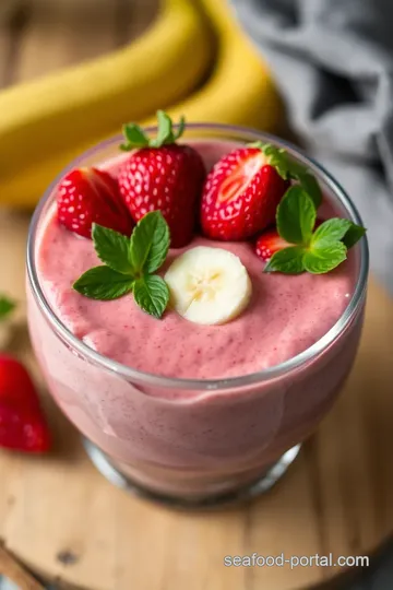 Strawberry Sea Moss Smoothie Bowl presentation