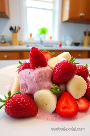 Strawberry Sea Moss Smoothie Bowl steps