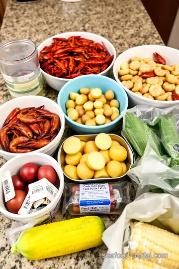 Classic Seafood Boil ingredients