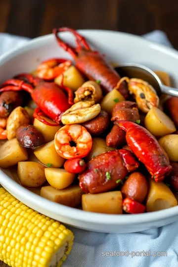 Classic Seafood Boil presentation